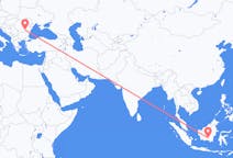 Loty z Palangka Raya w Indonezji do Bukaresztu w Rumunii