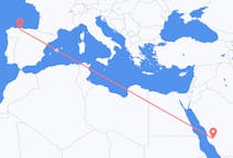 Flyreiser fra Ta if, Saudi-Arabia til Santiago del Monte, Spania