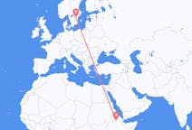 Flights from Lalibela, Ethiopia to Linköping, Sweden