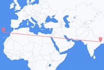 出发地 印度杜爾加布爾目的地 葡萄牙丰沙尔的航班