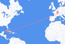 Flyrejser fra Grand Cayman til Lyon