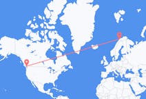 出发地 加拿大出发地 溫哥華目的地 挪威Tromsö的航班