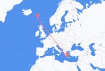 Flyrejser fra Sørvágur, Færøerne til Chania, Grækenland