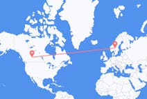 Flights from Edmonton to Rörbäcksnäs
