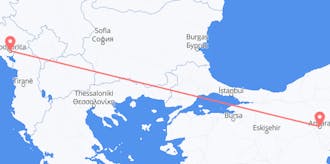 Flyg från Montenegro till Turkiet