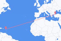 Flyreiser fra Antigua, Antigua og Barbuda til Istanbul, Tyrkia