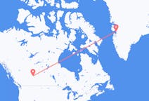 Loty z Edmonton, Kanada do Ilulissat, Grenlandia