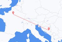 Flyrejser fra Sarajevo til Paris
