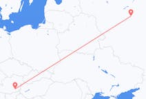 Flyg från Moskva, Ryssland till Graz, Österrike