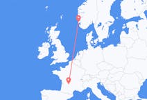 出发地 法国与 布里夫拉盖亚尔德 出发目的地 挪威海宁格松的航班