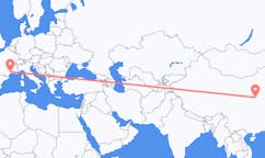 Flüge von Yuncheng, China nach Montpellier, Frankreich