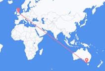 Flights from King Island, Australia to Leeds, England