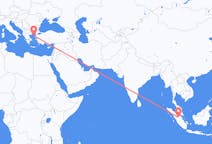 Flyreiser fra Pekanbaru, Indonesia til Lemnos, Hellas