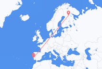 Flyreiser fra Lisboa, Portugal til Kuusamo, Finland