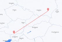 Flyreiser fra Klagenfurt, Østerrike til Rzeszow, Polen
