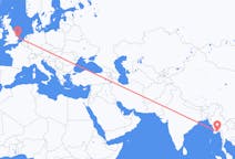 Flyreiser fra Yangon, Myanmar (Burma) til Norwich, England