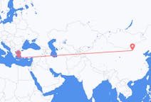 Flyrejser fra Baotou, Kina til Santorini, Grækenland