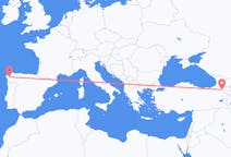 Flights from Santiago de Compostela, Spain to Kars, Turkey