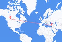 Flights from Edmonton, Canada to Adana, Turkey