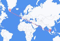 Flyrejser fra Singapore, Singapore til Qaqortoq, Grønland