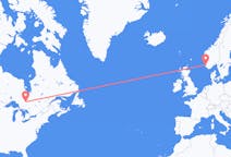 캐나다 티민스 출발, 노르웨이 스타방에르 도착 항공편