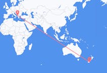 Flyreiser fra Dunedin, New Zealand til Tirana, Albania