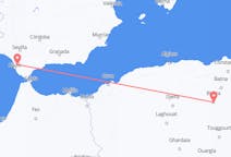 Flyrejser fra Biskra, Algeriet til Jerez, Spanien