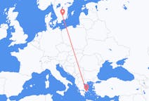 Flyreiser fra Växjö, Sverige til Athen, Hellas