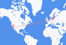 Flyg från Los Angeles, USA till Poznań, Polen