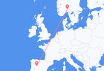 Fly fra Salamanca til Oslo