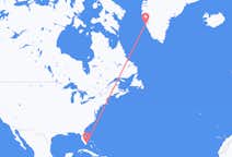 Flyrejser fra Miami til Nuuk