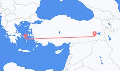 Vols depuis la ville de Mykonos vers la ville de Siirt
