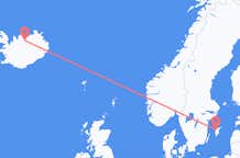 Flyg från Visby, Sverige till Akureyri, Island