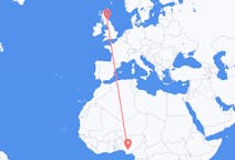 Flyrejser fra Asaba, Nigeria til Edinburgh, Skotland