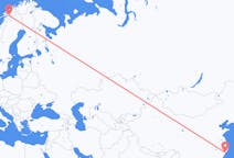 중국발 원저우시, 노르웨이행 나르비크 항공편