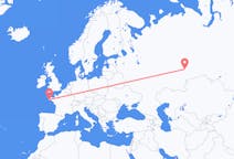 Flights from Yekaterinburg, Russia to Quimper, France