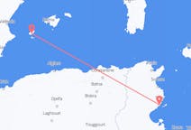 Flyreiser fra Sfax, Tunisia til Ibiza, Spania