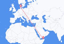 Flights from Bosaso, Somalia to Sønderborg, Denmark