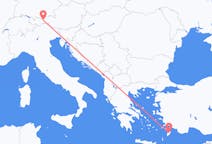 Flights from Rhodes, Greece to Innsbruck, Austria