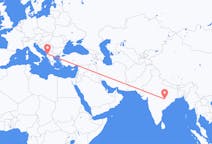 出发地 印度出发地 賴布爾目的地 阿尔巴尼亚地拉那的航班