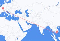 Flights from Côn Sơn Island to Geneva