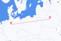 ベラルーシのから ミンスク、ドイツのへ ハノーファーフライト