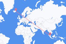 Flyrejser fra Kuala Lumpur, Malaysia til Egilsstaðir, Island