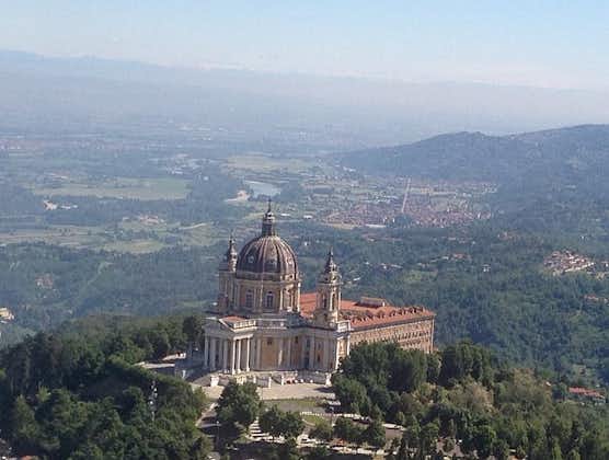 photo of view Veduta aerea della basilica, Superga, Italy.