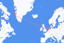 Flyrejser fra Amsterdam, Holland til Maniitsoq, Grønland