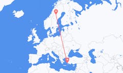 Flights from Vilhelmina, Sweden to Kos, Greece
