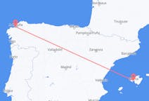 Flyrejser fra Palma, Spanien til La Coruña, Spanien