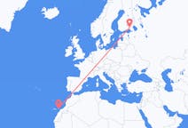 Vluchten van Lappeenranta, Finland naar Ajuy, Spanje