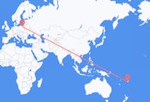Flyreiser fra Nadi, Fiji til Szymany, Szczytno fylke, Polen