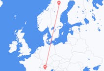 Flyrejser fra Vilhelmina, Sverige til Milano, Italien